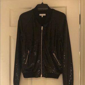 Iro sequin bomber jacket
